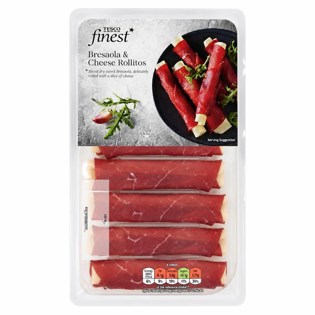 Tesco Finest Bresaola & Cheese Rollitos 105g