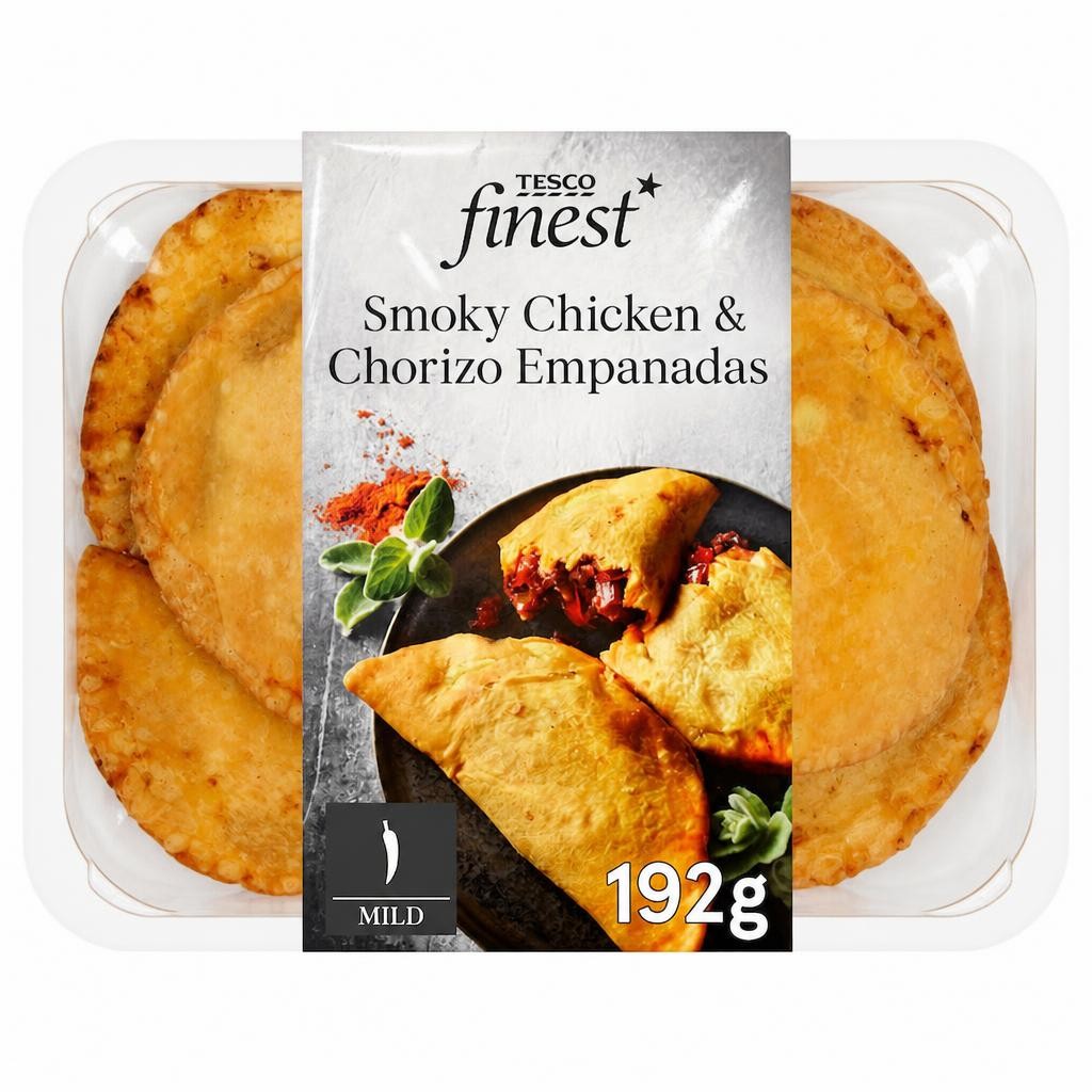 Tesco Finest Smoky Chorizo & Chicken Empanadas 192g