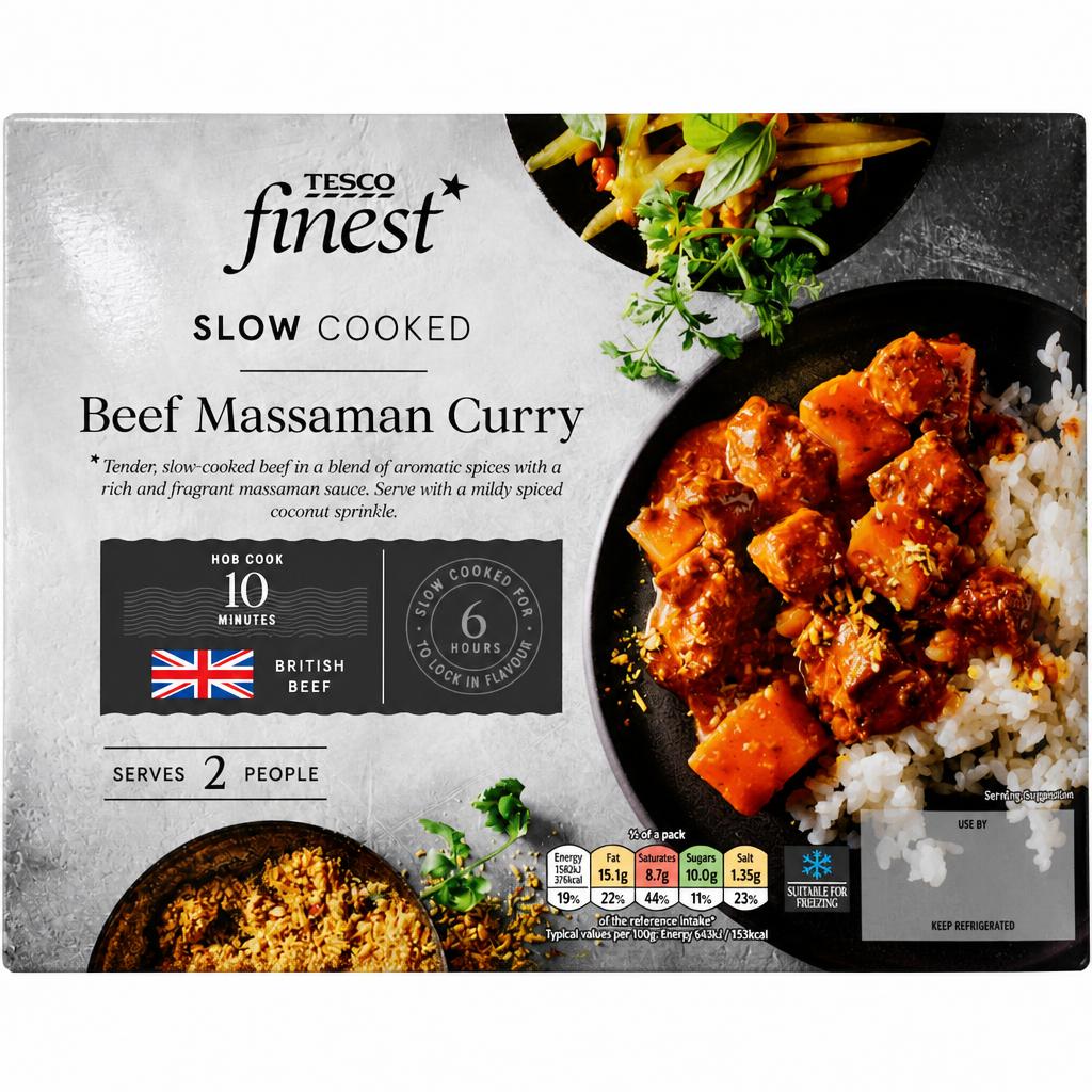 Tesco Finest Slow Cooked Beef Massaman Curry 540g