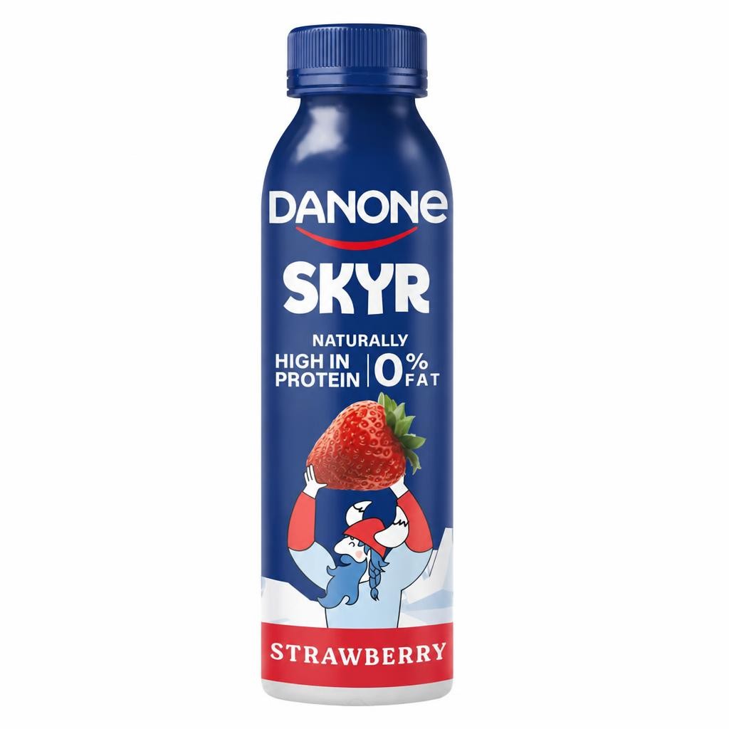 Danone Skyr 0% Fat High Protein Strawberry Yoghurt Drink 270g