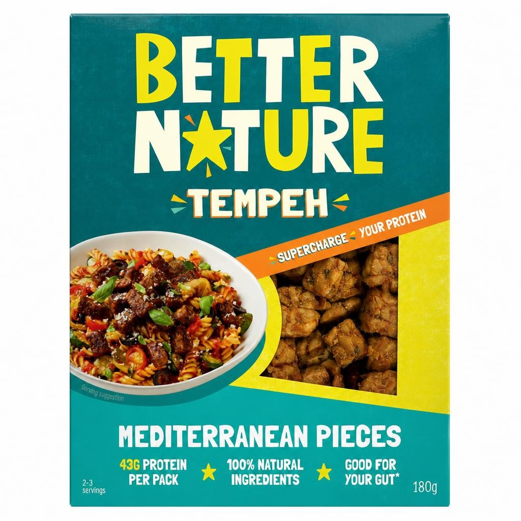 Better Nature Tempeh - Mediterranean Pieces 180g