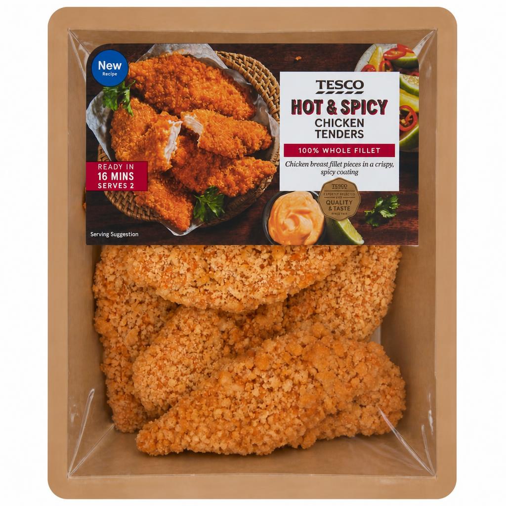 Tesco Hot & Spicy Chicken Tenders 305g