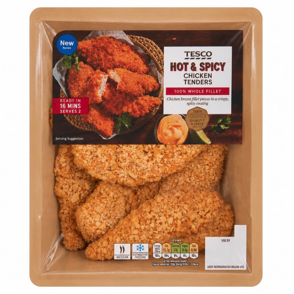Tesco Hot & Spicy Chicken Tenders 305g