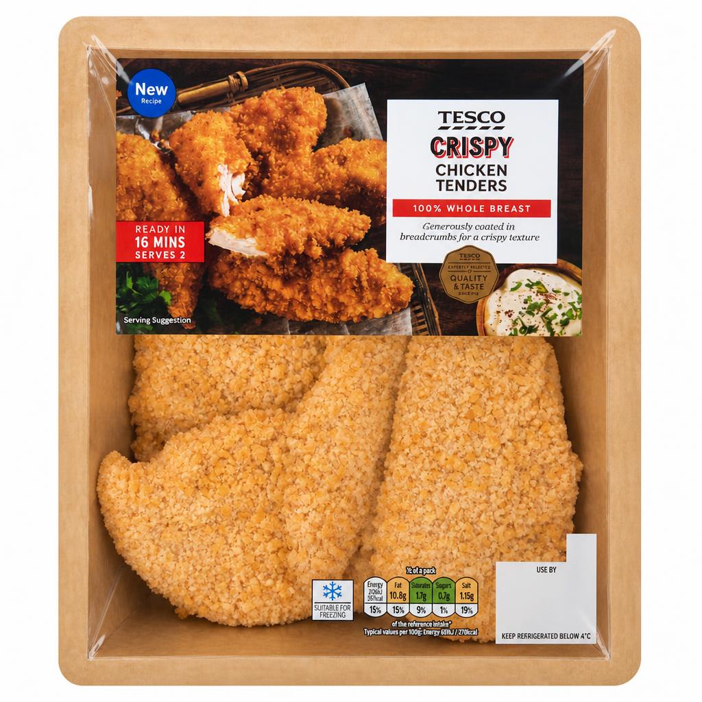 Tesco Crispy Chicken Tenders 305g
