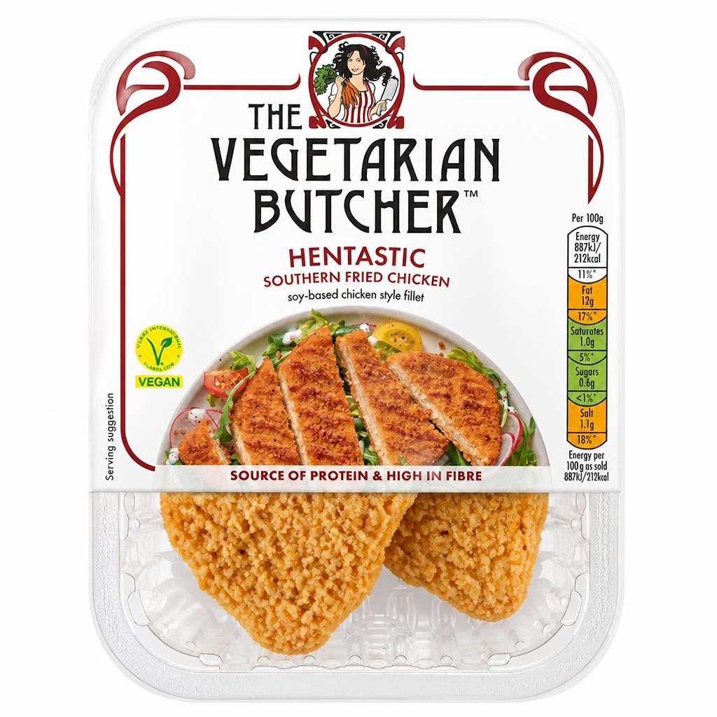 The Vegetarian Butcher Vegan Hentastic Southern Fried Chicken Fillet 200g