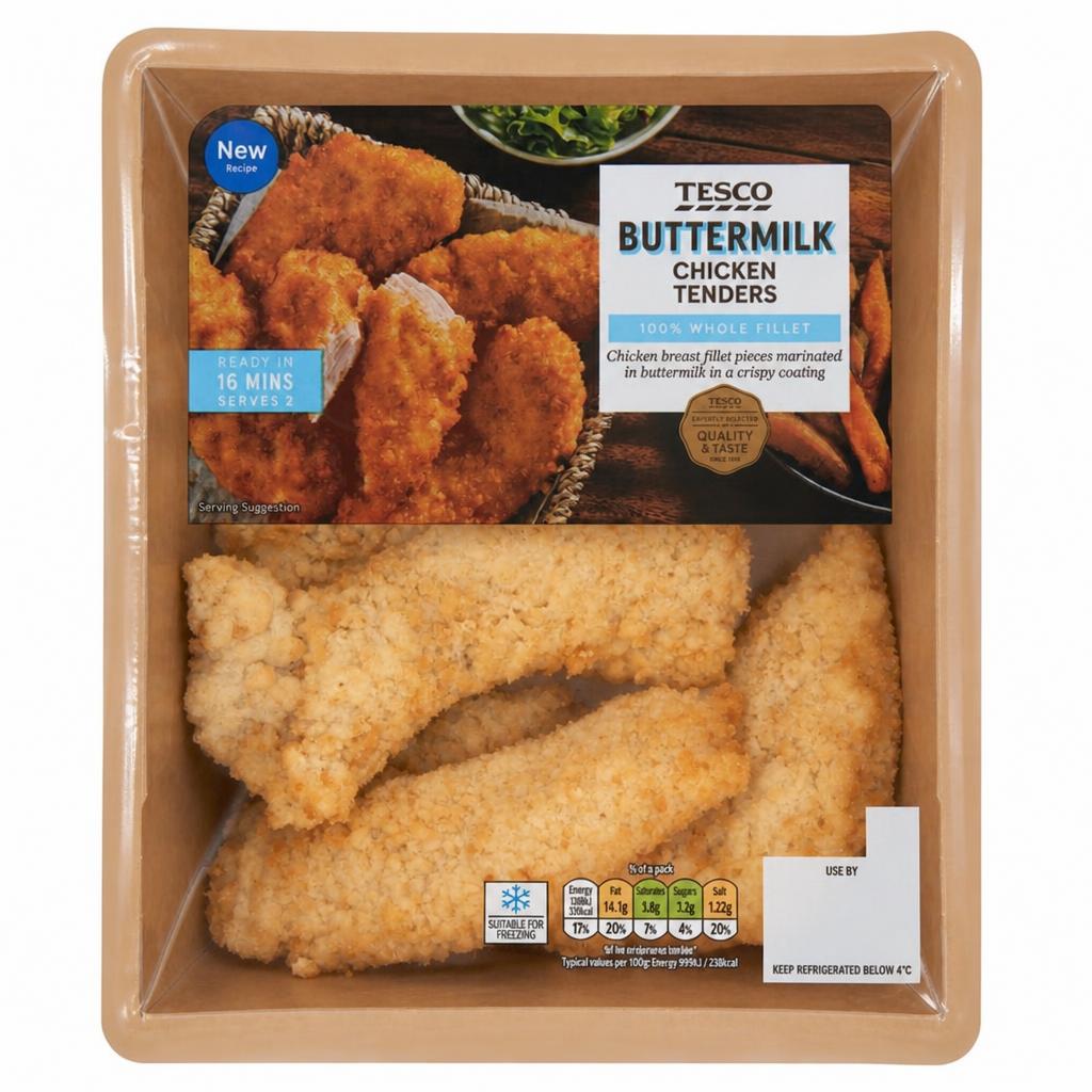 Tesco Buttermilk Chicken Tenders 305g