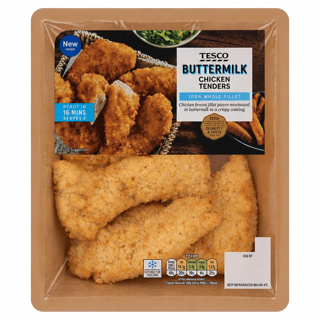 Tesco Buttermilk Chicken Tenders 305g