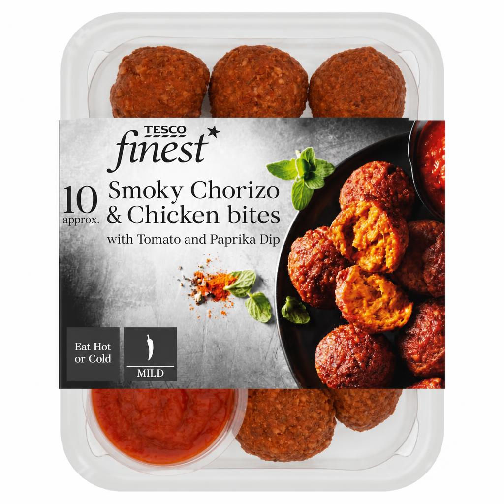 Tesco Finest 10 Smoky Chorizo & Chicken Meatballs 210g