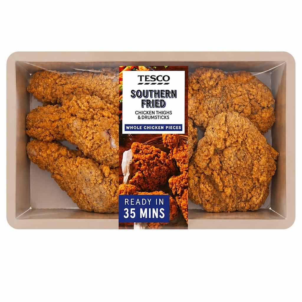 Tesco Southern Fried Chicken Thighs & Drumsticks 800g