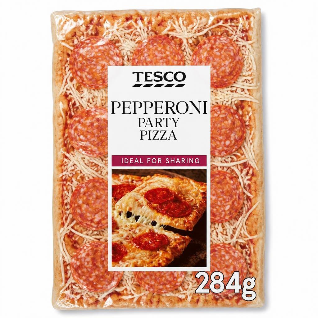 Tesco Pepperoni Party Pizza 284g