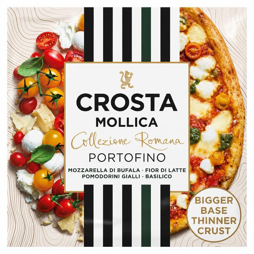 Crosta Mollica Collezione Romana Portofino Pizza - Tomato & Mozzarella 516g