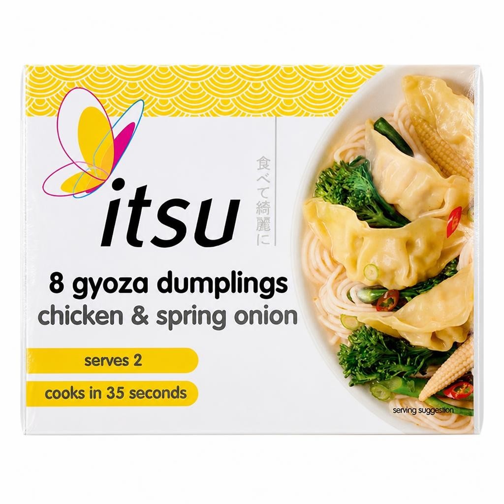 itsu chicken & spring onion 8 gyoza dumplings 150g