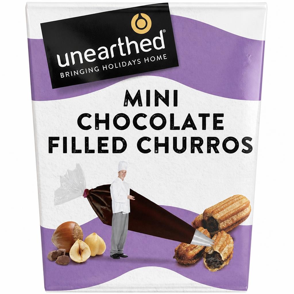 Unearthed Mini Chocolate Filled Churros 180g