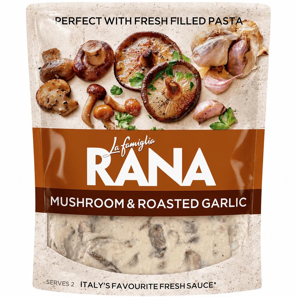 La Famiglia Rana Mushroom & Roasted Garlic Fresh Sauce 200g