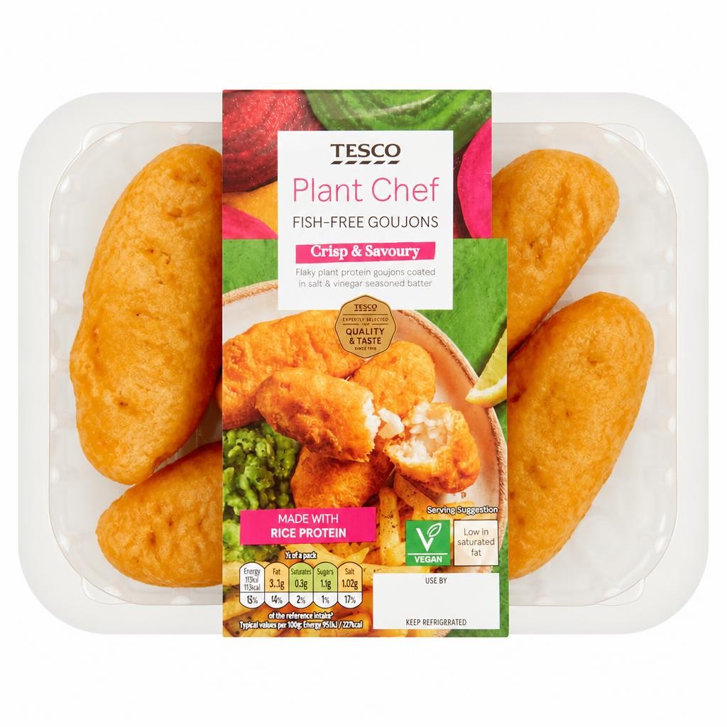 Tesco Plant Chef Fish-Free Goujons 250G