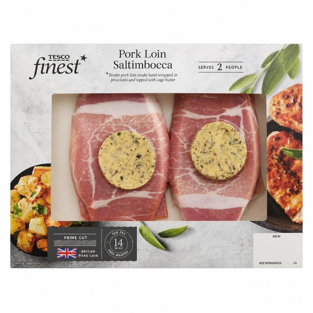 Tesco Finest Pork Loin Saltimbocca 305g