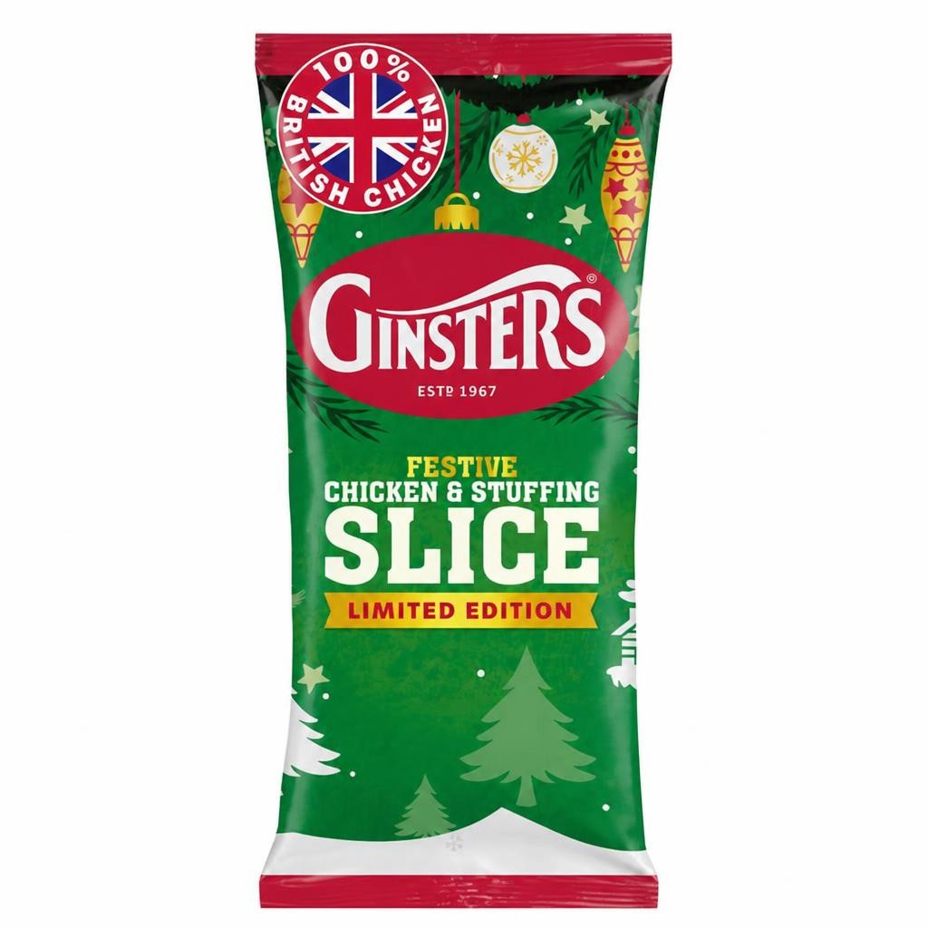 Ginsters Festive Chicken & Stuffing Slice 170G