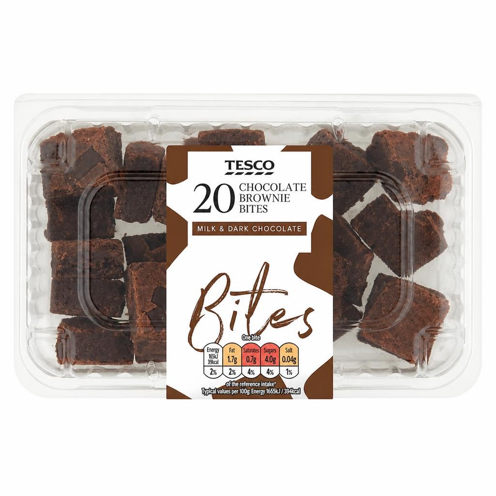 Tesco Chocolate Brownie Bites 20 Pack