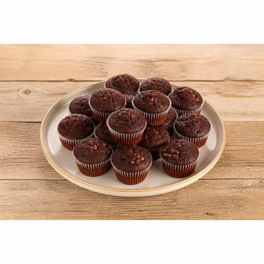 Tesco Double Chocolate Mini Muffins 16 Pack