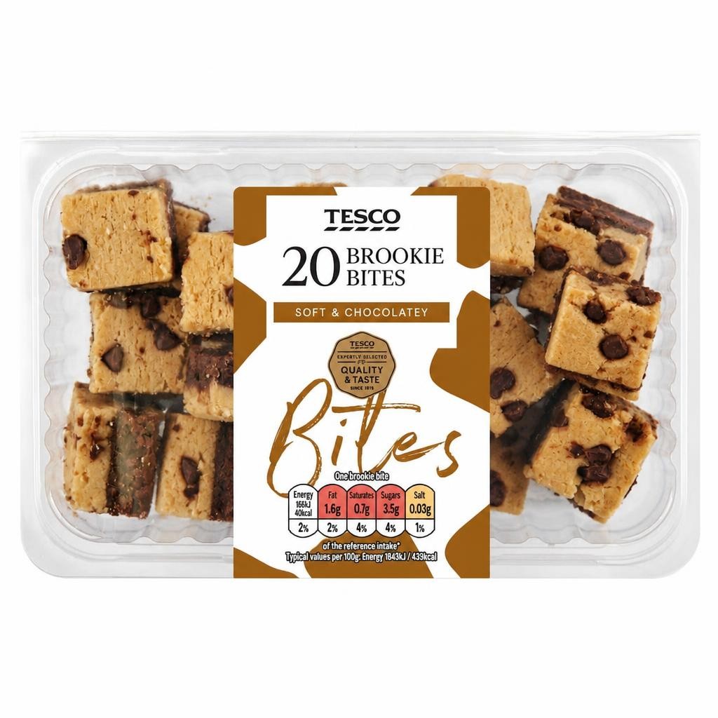 Tesco Brookie Bites 20 Pack
