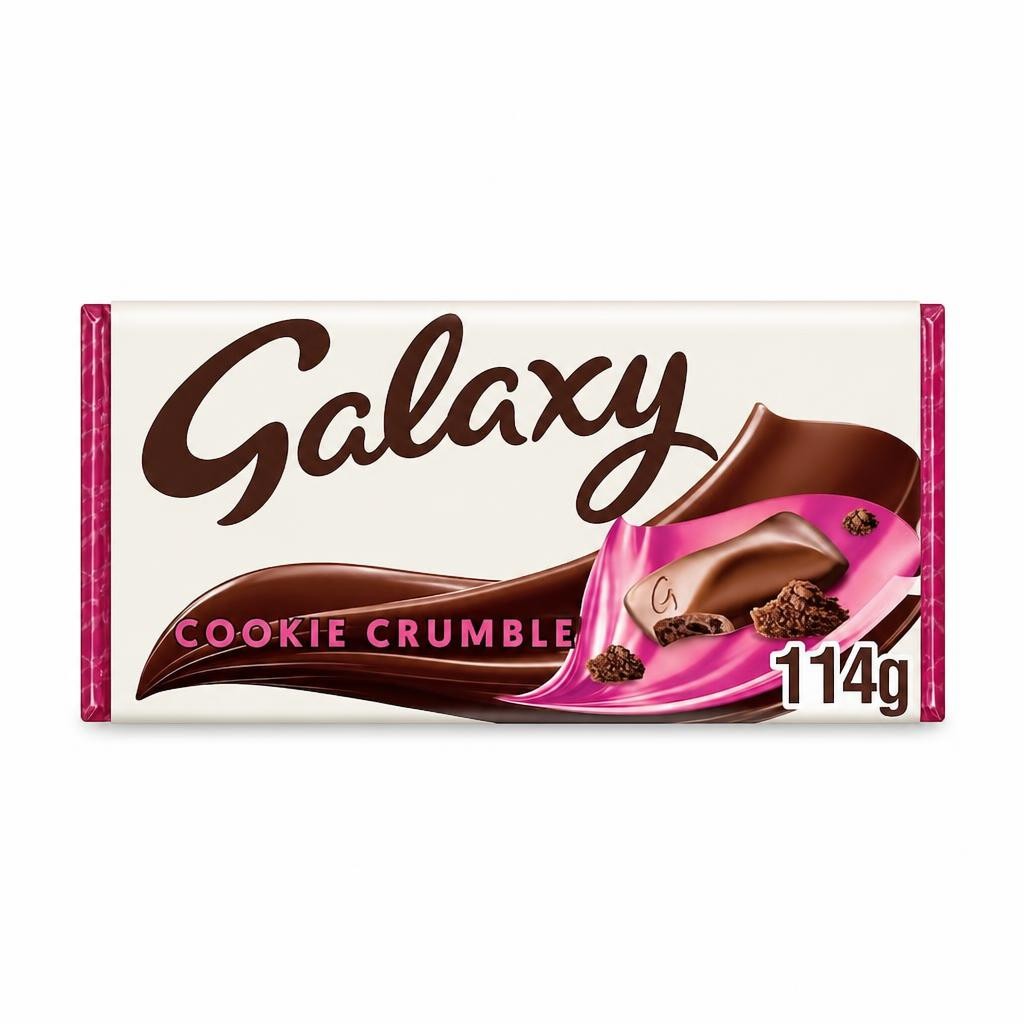 Galaxy Cookie Crumble & Milk Chocolate Bar 114g