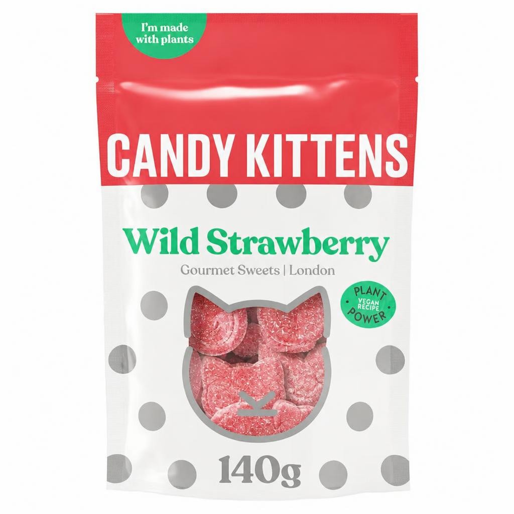 Candy Kittens Gourmet Sweets - Wild Strawberry 140g