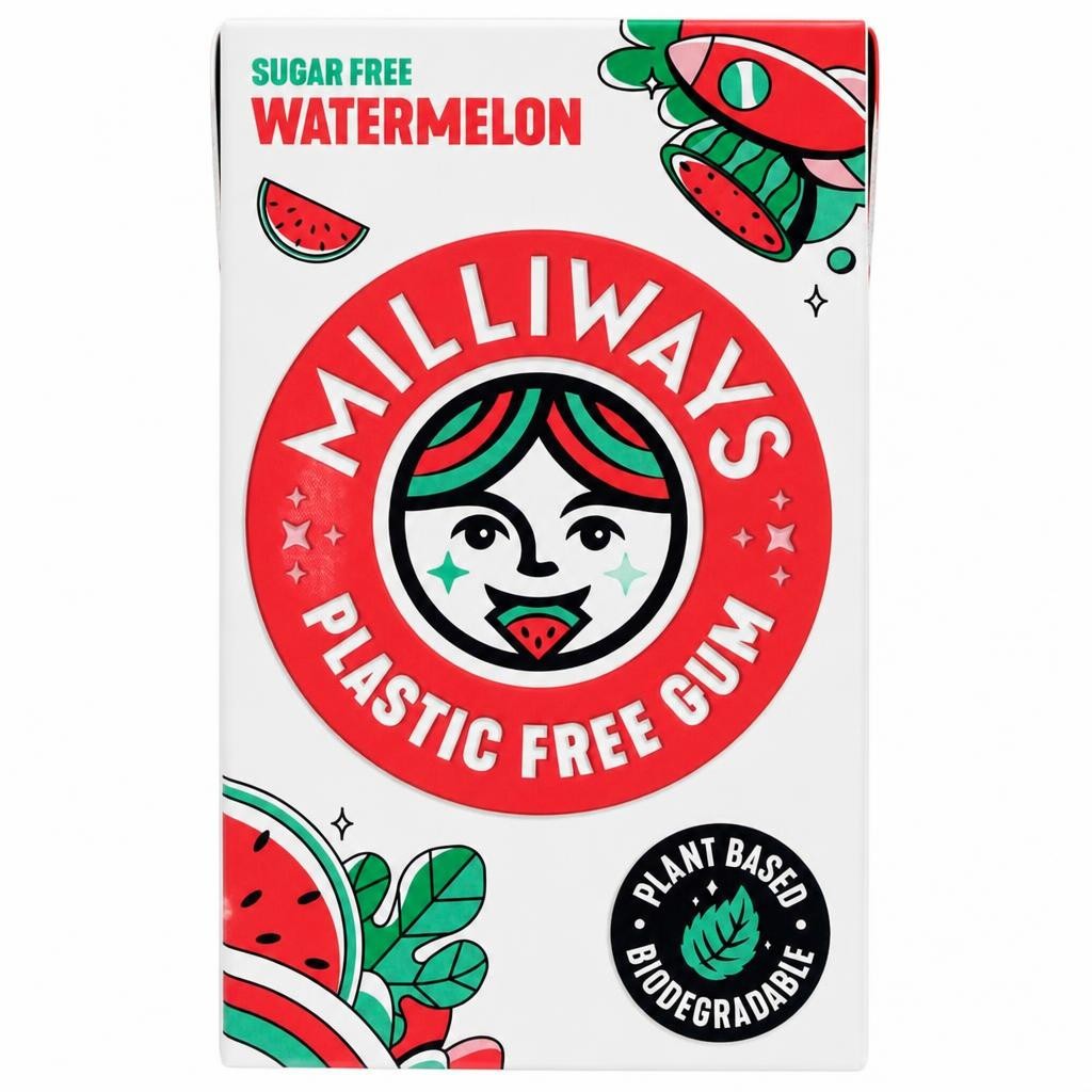 Milliways Super Natural Gum Watermelon 19g