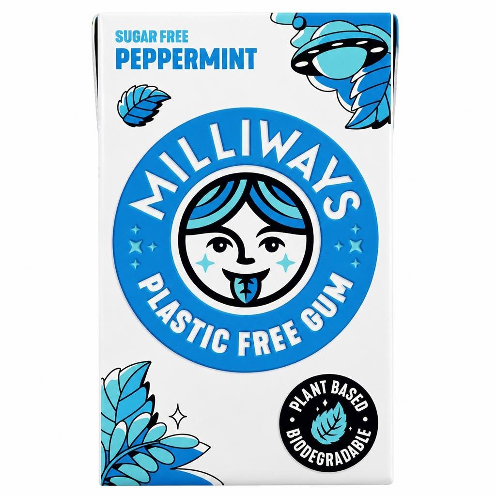 Milliways Super Natural Gum Peppermint 19g