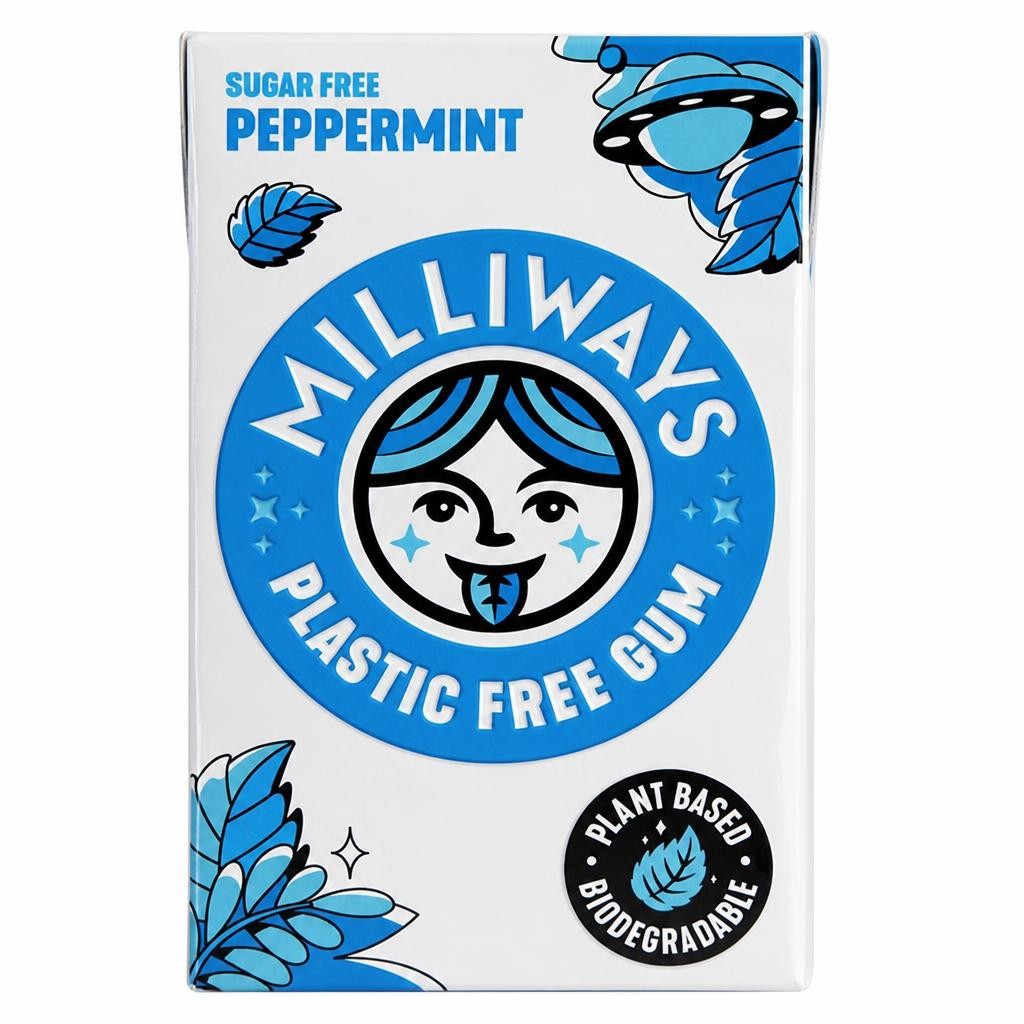 Milliways Super Natural Gum Peppermint 19g