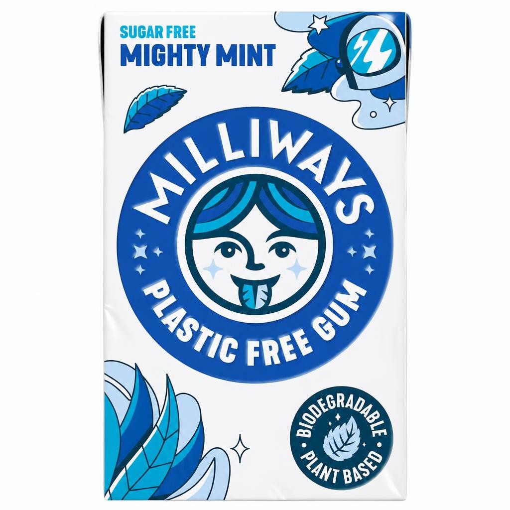 Milliways Super Natural Gum Mighty Mint 19g