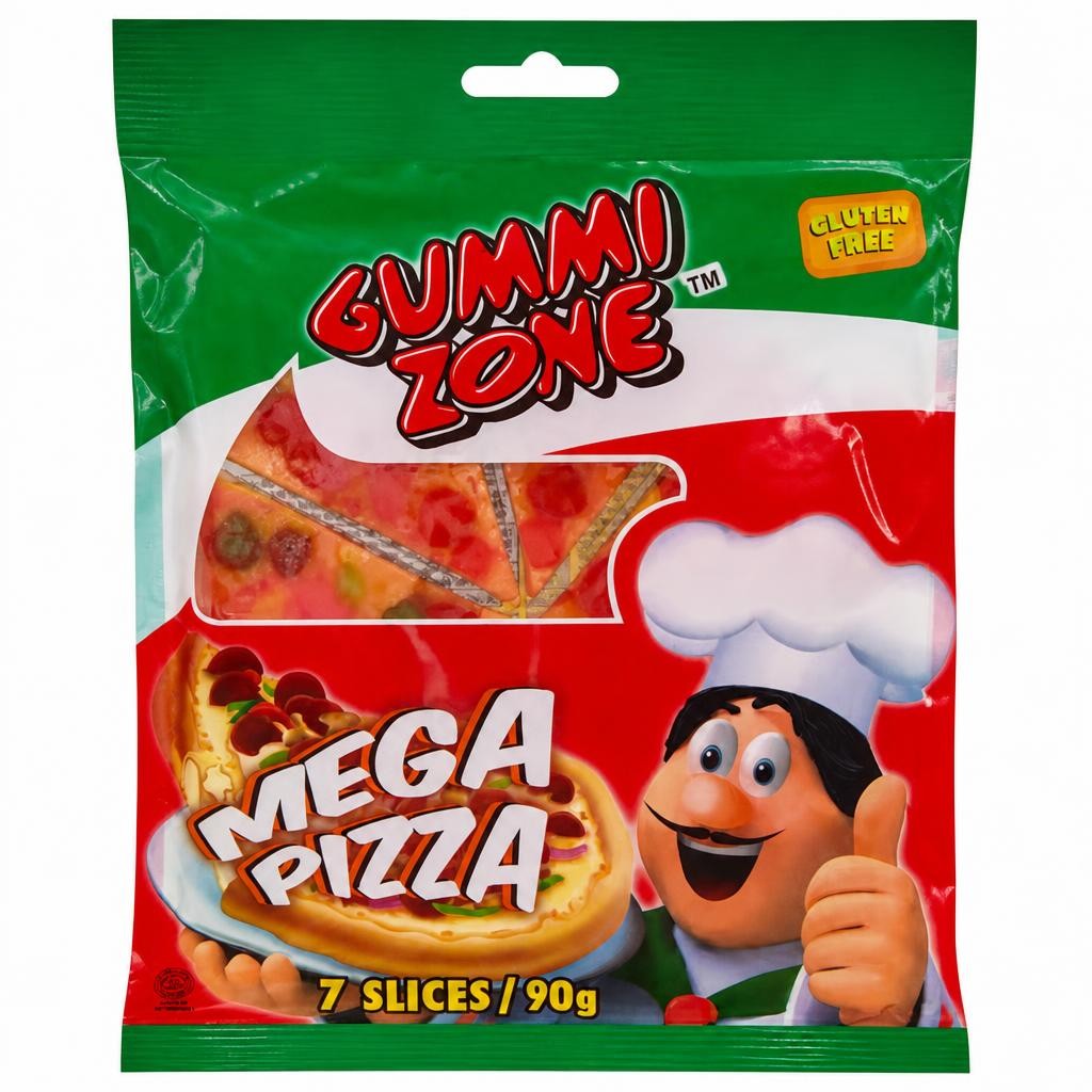 Gummi Zone Mega Pizza Sweet 7Slces 90G