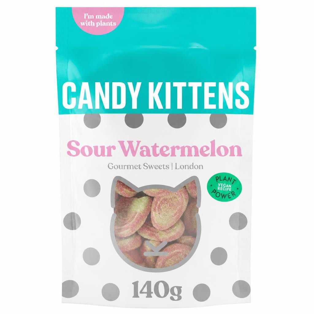 Candy Kitten Sour Watermelon Sweets 140G
