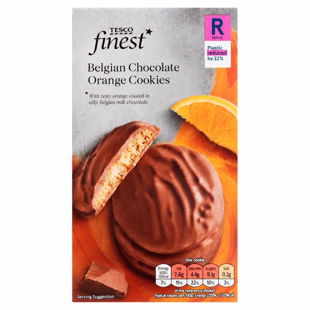 Tesco Finest Chocolate Orange Cookies 200G