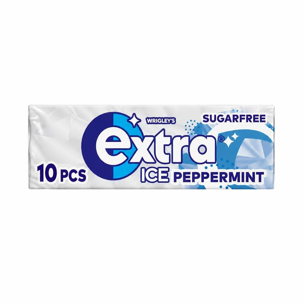 Extra Ice Peppermint Sugarfree Chewing Gum 10 Pieces