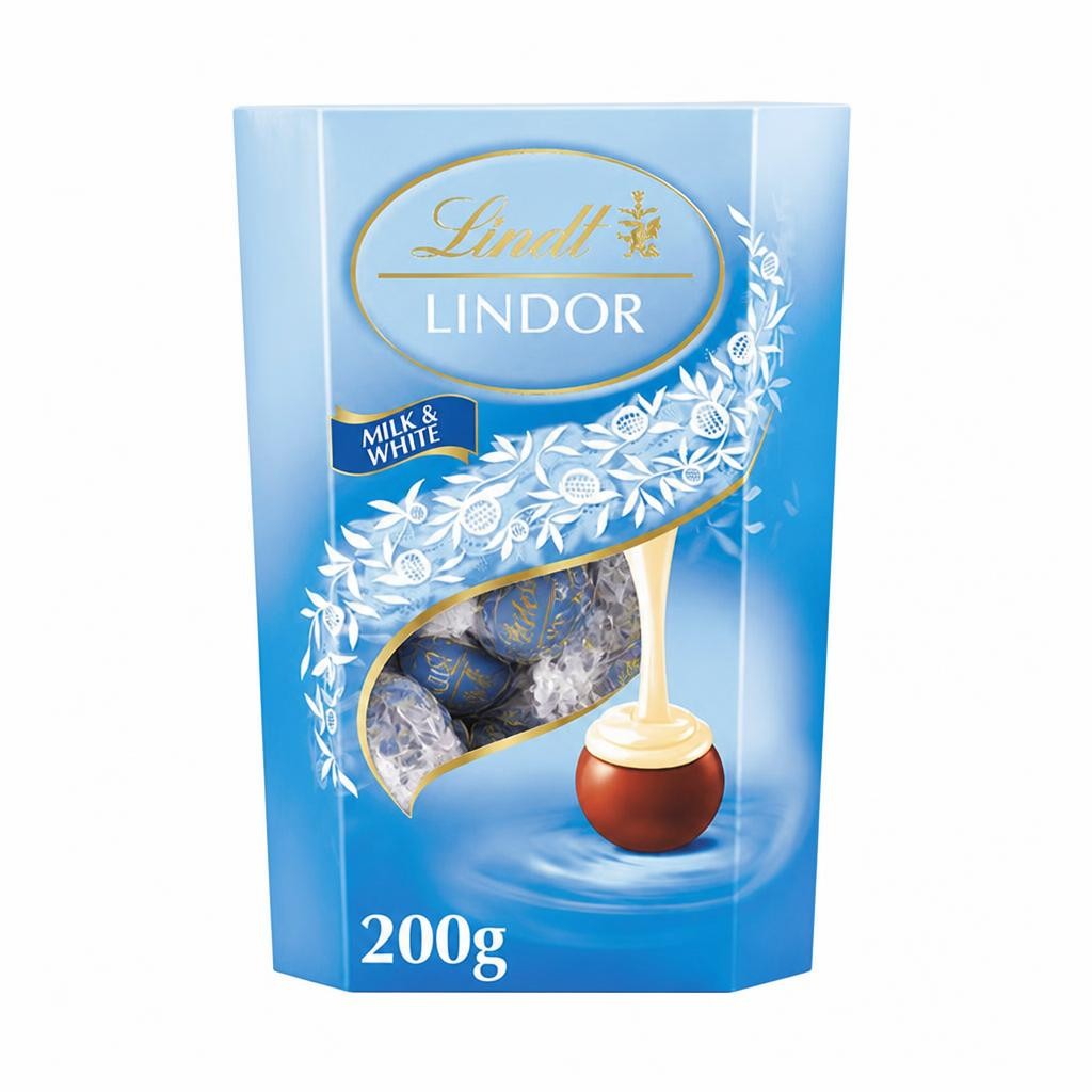 Lindt Lindor Milk & White Chocolate Box 200G