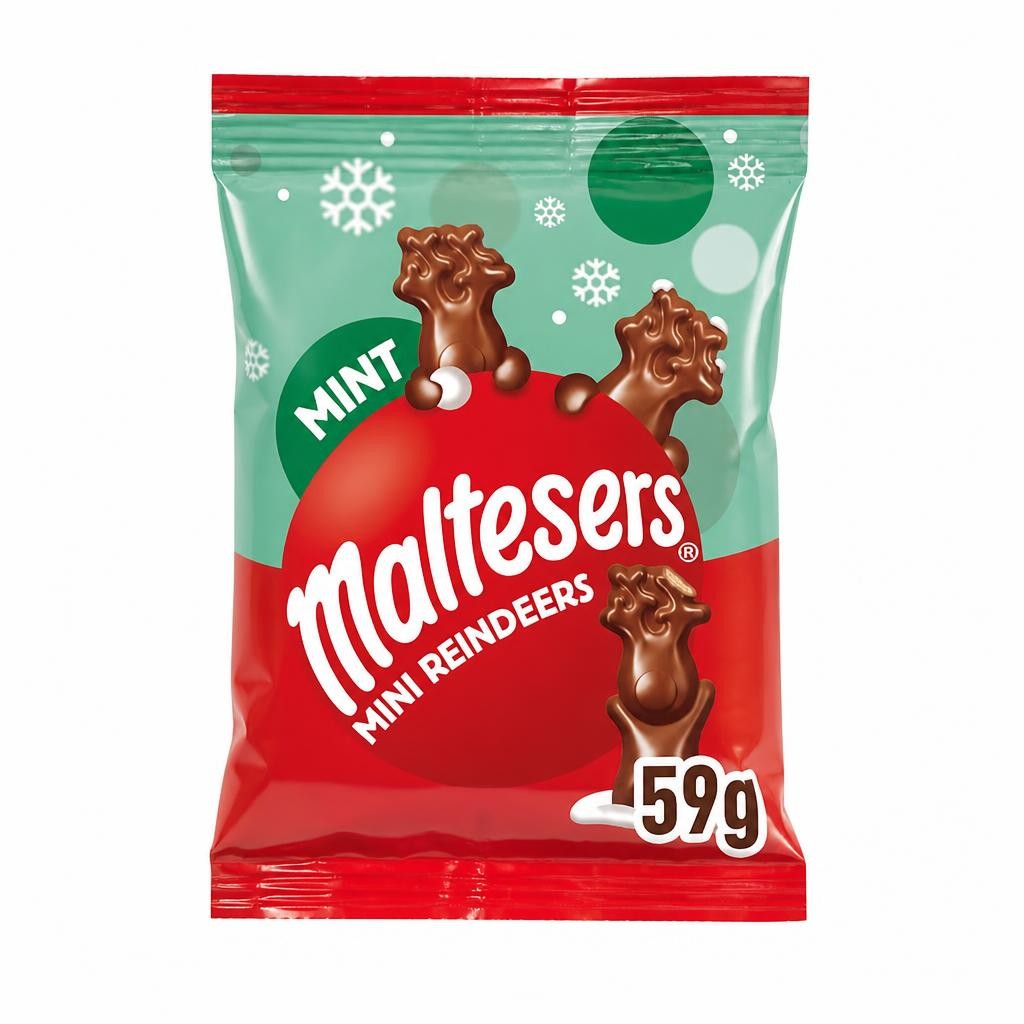 Maltesers Mint Chocolate Mini Reindeers 59G