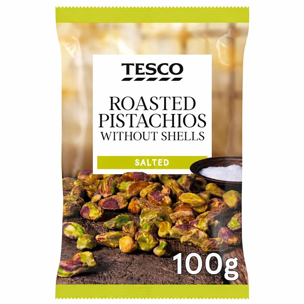 Tesco Roasted Pistachios Without Shells - Salted 100g