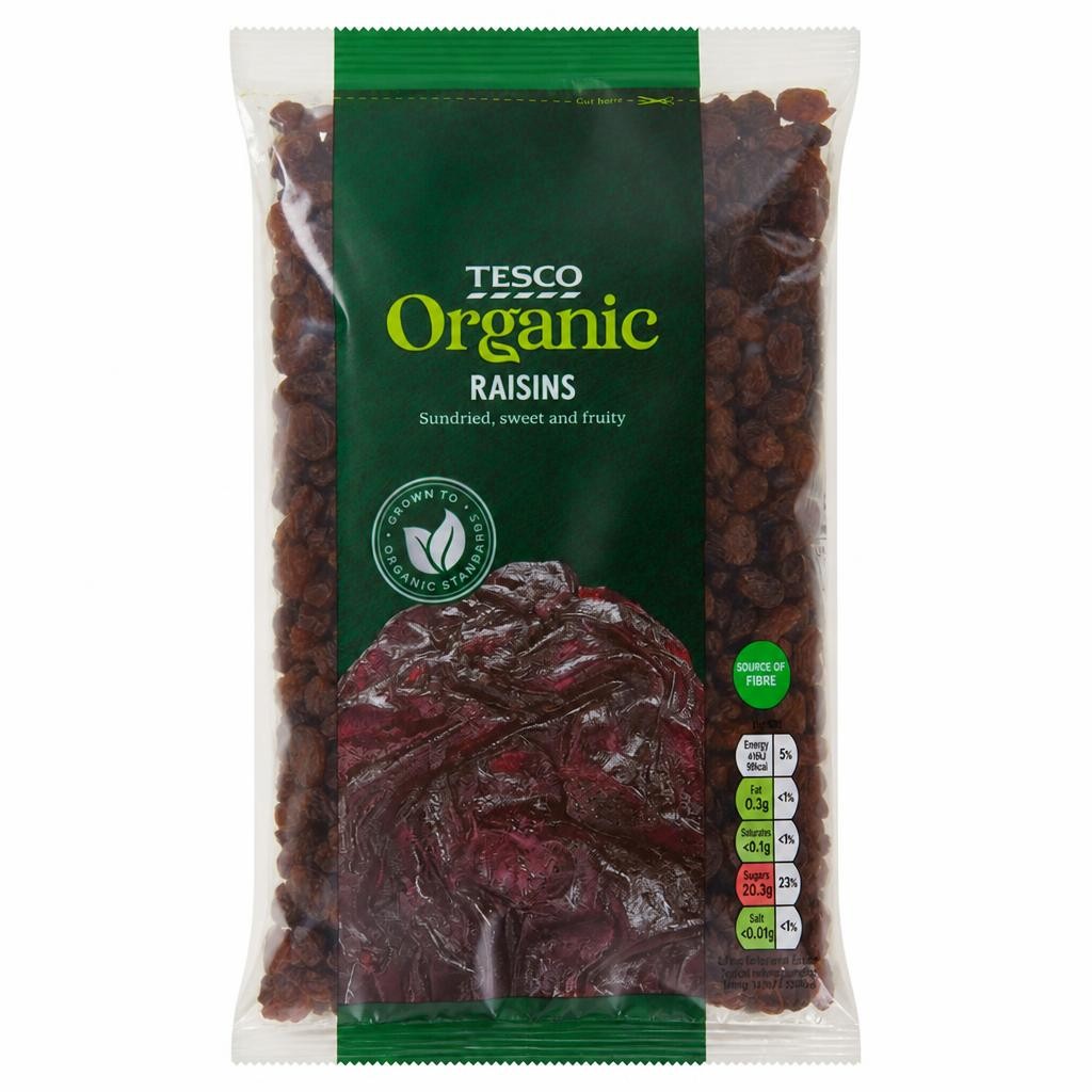 Tesco Organic Raisins 375G