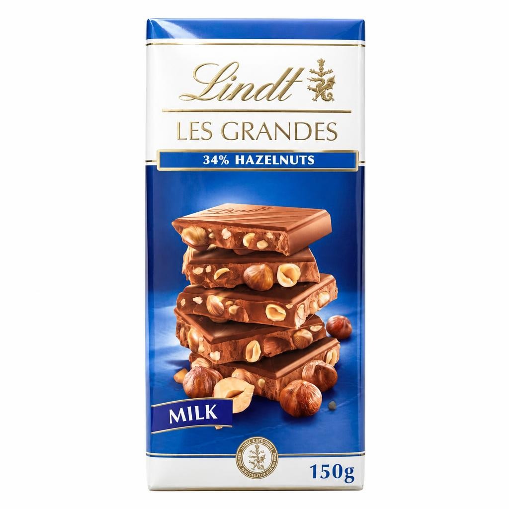 Lindt Hazelnut Milk Chocolate Bar 150G