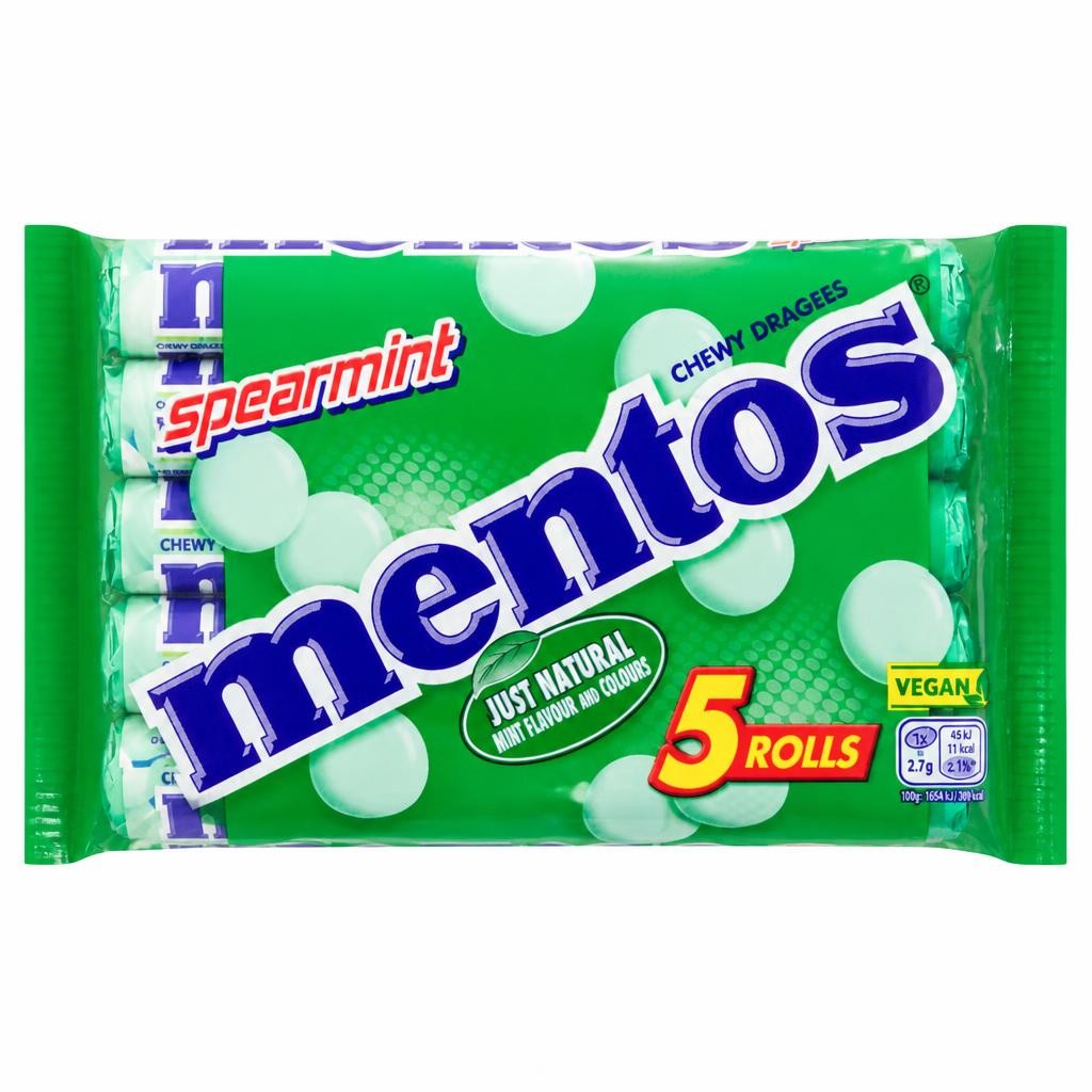 Mentos Spearmint 5 Pack 190G