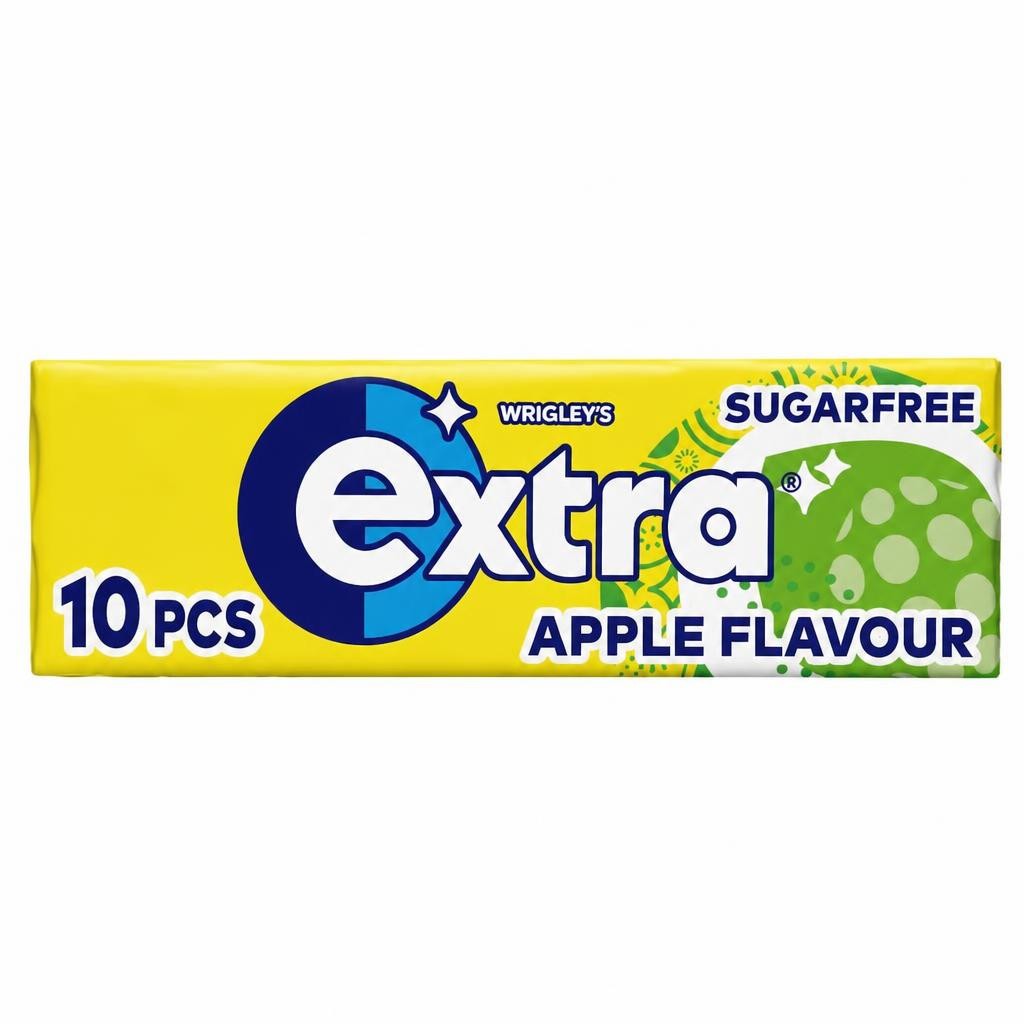 Extra Apple Flavour Sugarfree Chewing Gum 10 Pieces