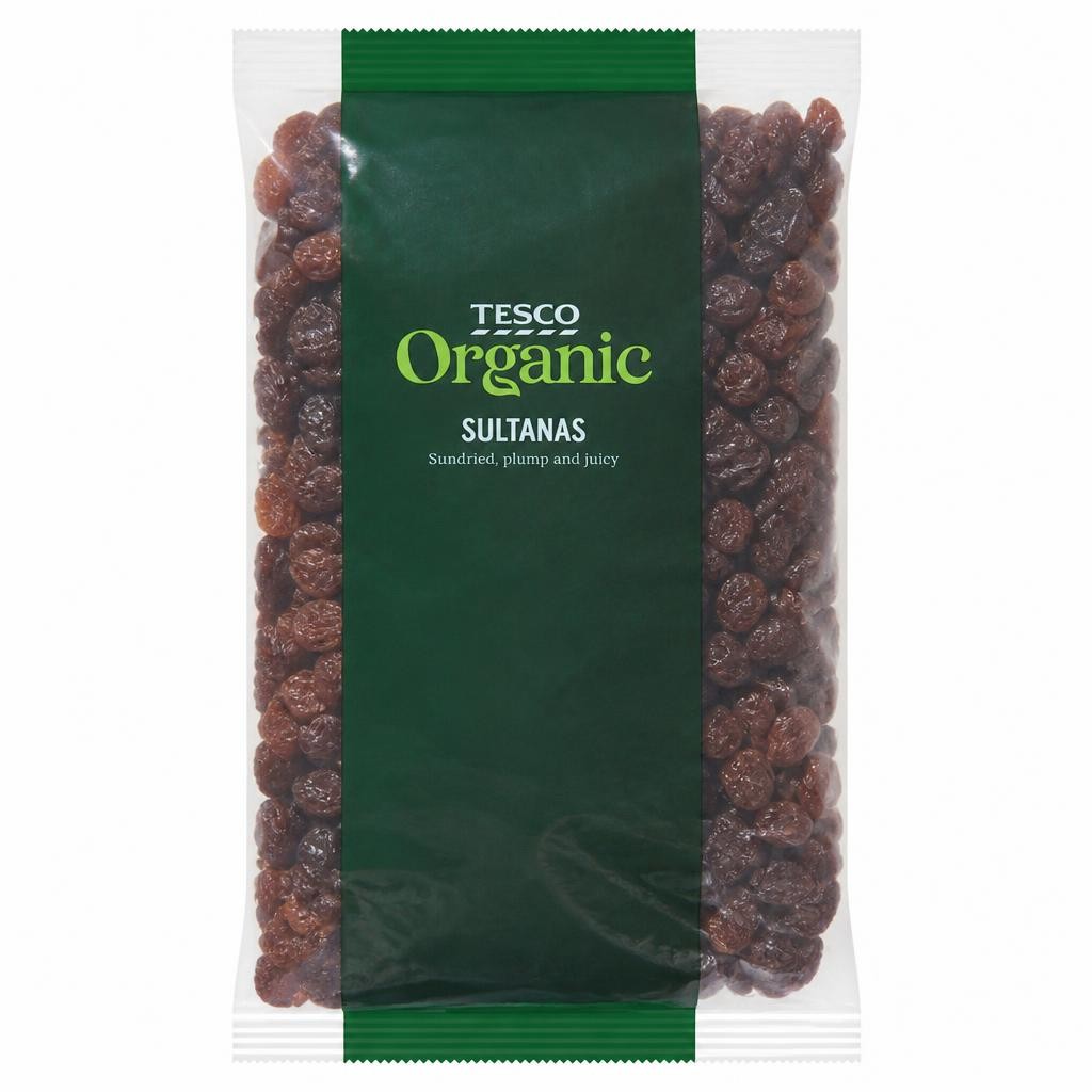 Tesco Organic Sultanas 375G