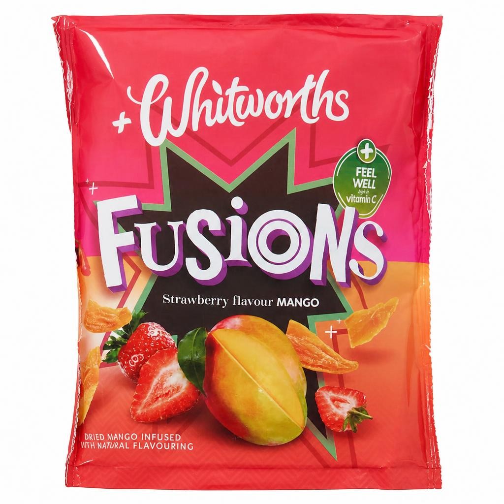 Whitworths Fusions Strawberry Mango 75G