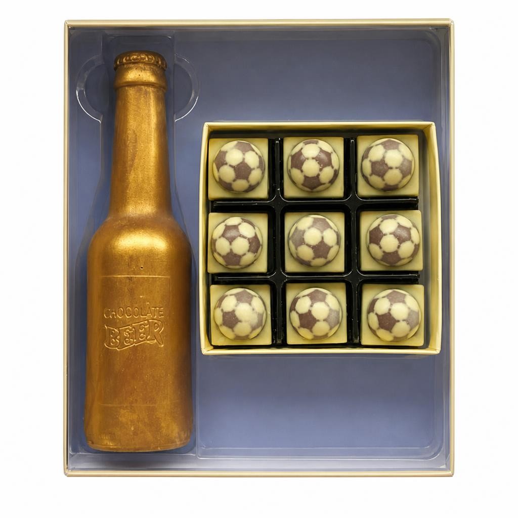 Chocolate Beer Bottle And Footballs