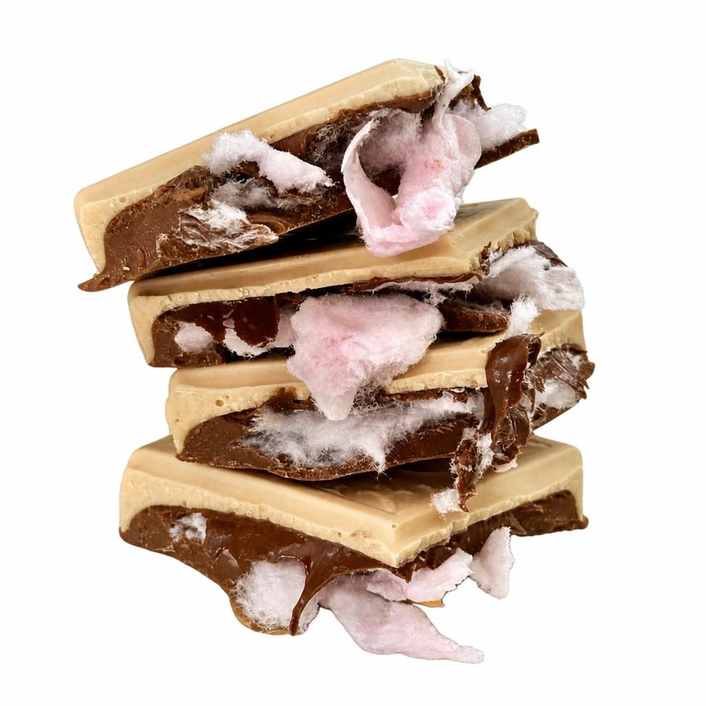 CandyFloss & Nutella Filled Chocolate Bar