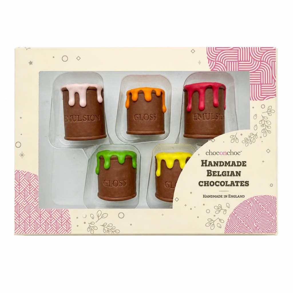 Dripping Chocolate Paint Pots