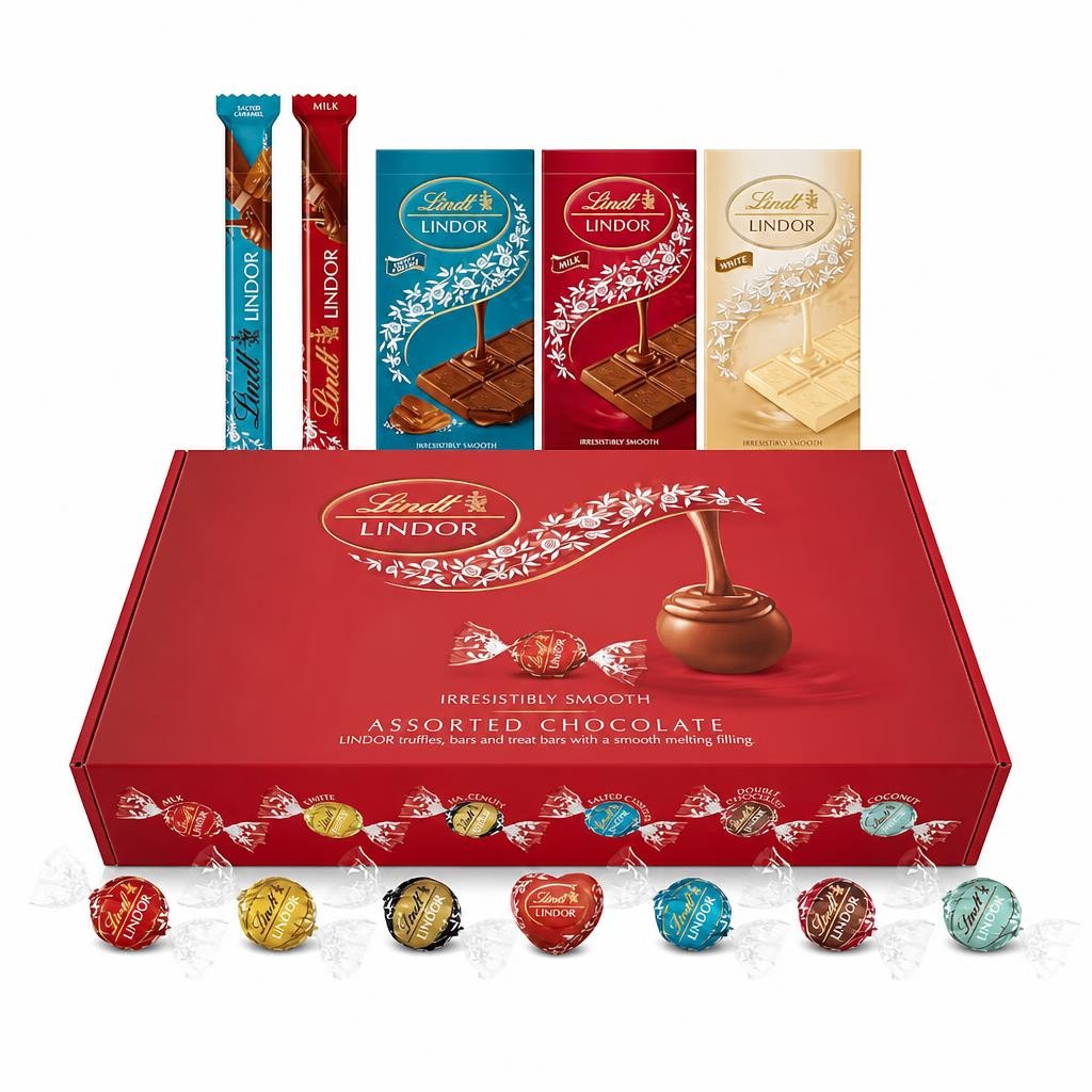 Lindt Lindor Official Chocolate Gift Hamper Box - 926g (42-piece Set)
