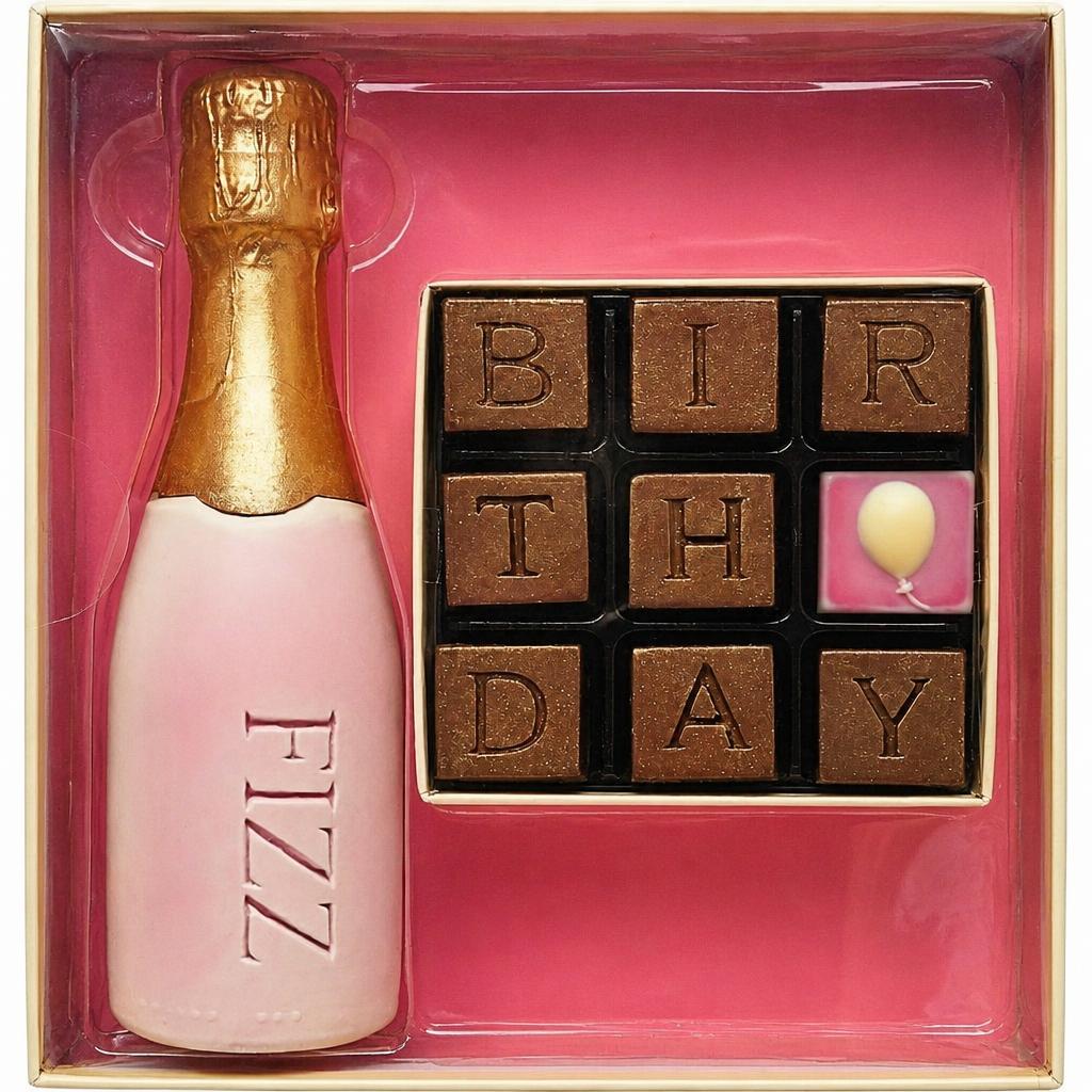 Chocolate Birthday And Fizz Gift Box
