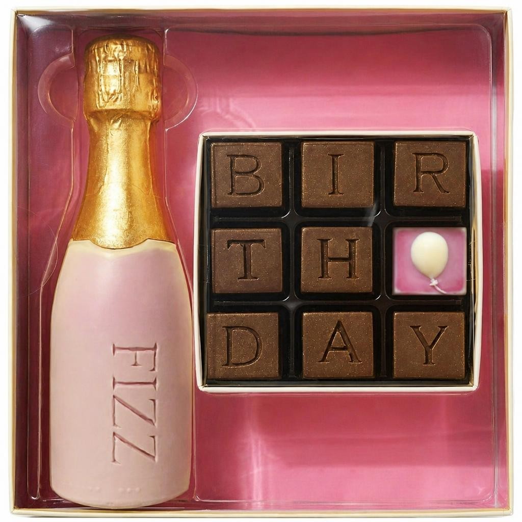 Chocolate Birthday And Fizz Gift Box