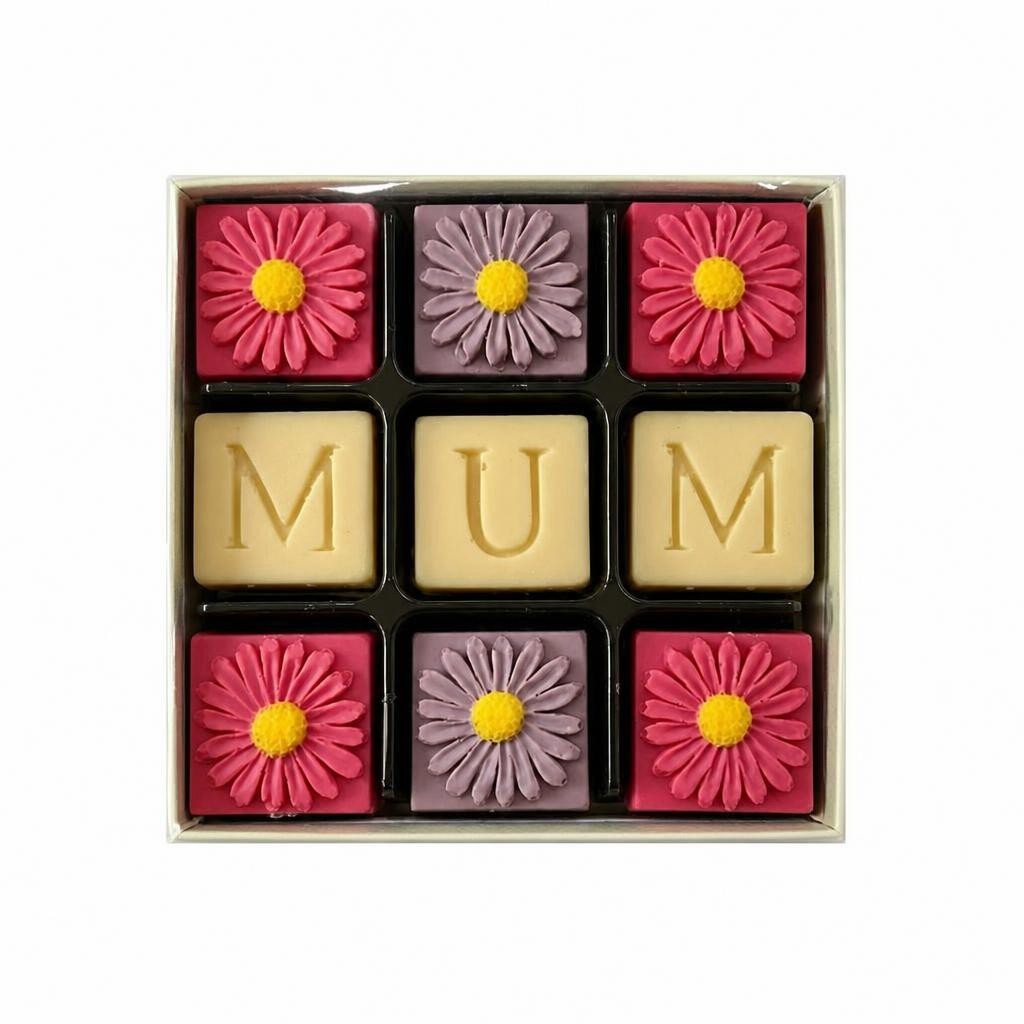White Chocolate Mum & Flowers
